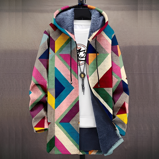 Nolann - Męski kardigan z cyfrowym wzorem