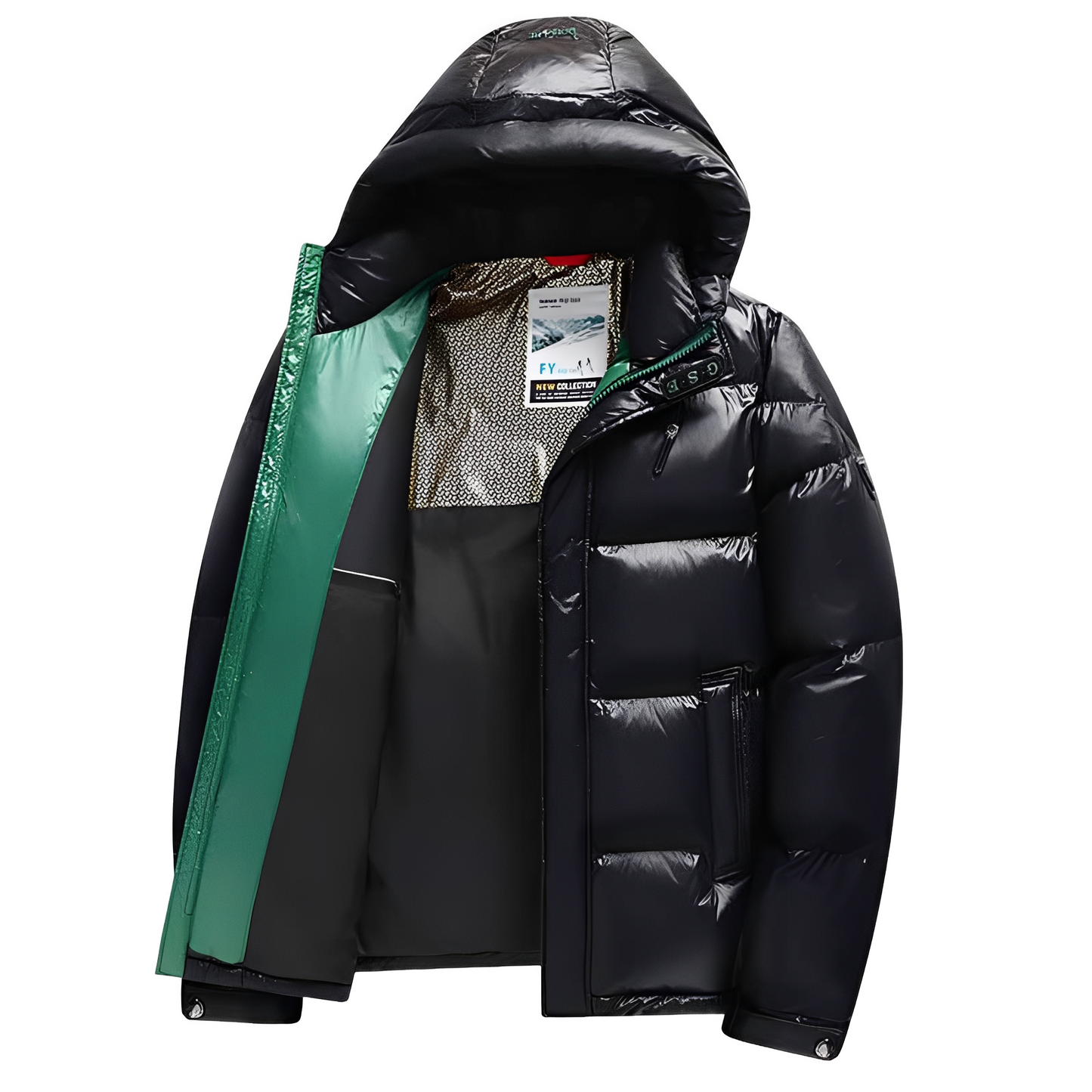 Harold - Męska ciepła kurtka puchowa z kapturem