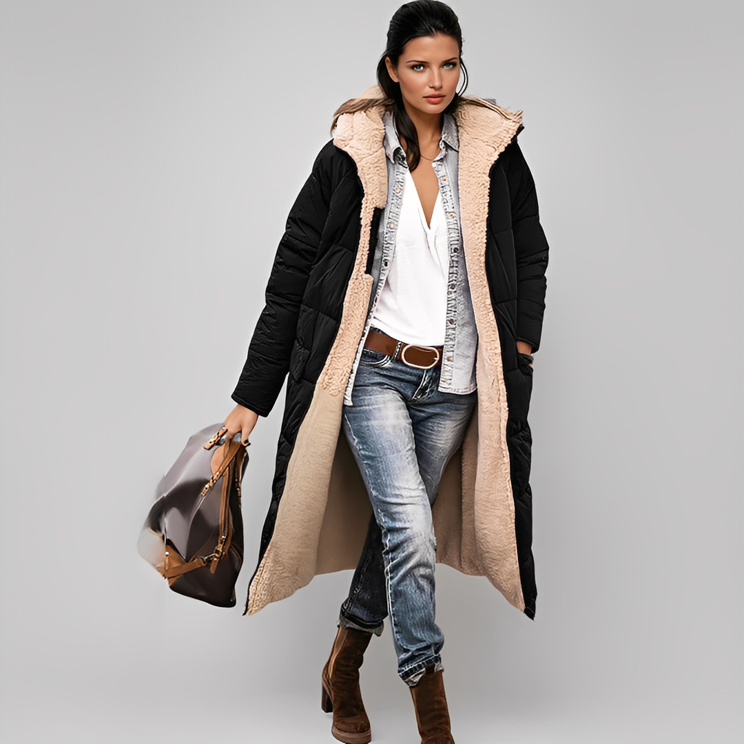 Dobie - Ciepły i wygodny zimowy płaszcz dla kobiet