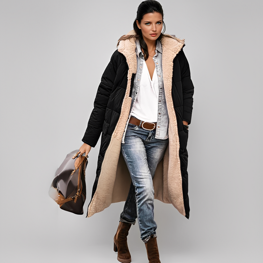 Dobie - Ciepły i wygodny zimowy płaszcz dla kobiet