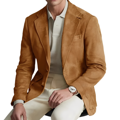 Daniel - Męski elegancki blezer z podwójnym zapięciem