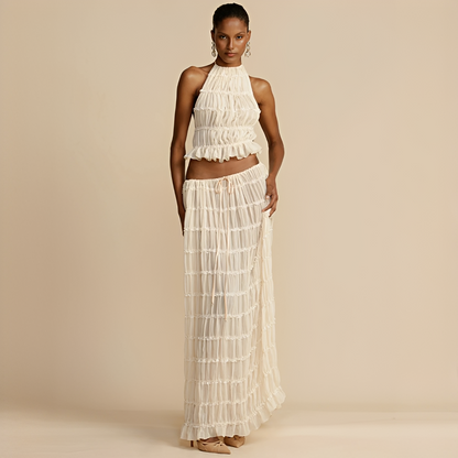 Kalea - Letni zestaw topu i spódnicy dla pań