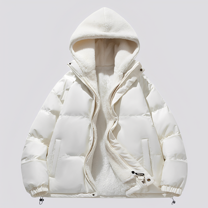 Gary - Ciepła męska kurtka z kapturem i zamkiem