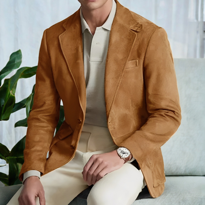 Daniel - Męski elegancki blezer z podwójnym zapięciem
