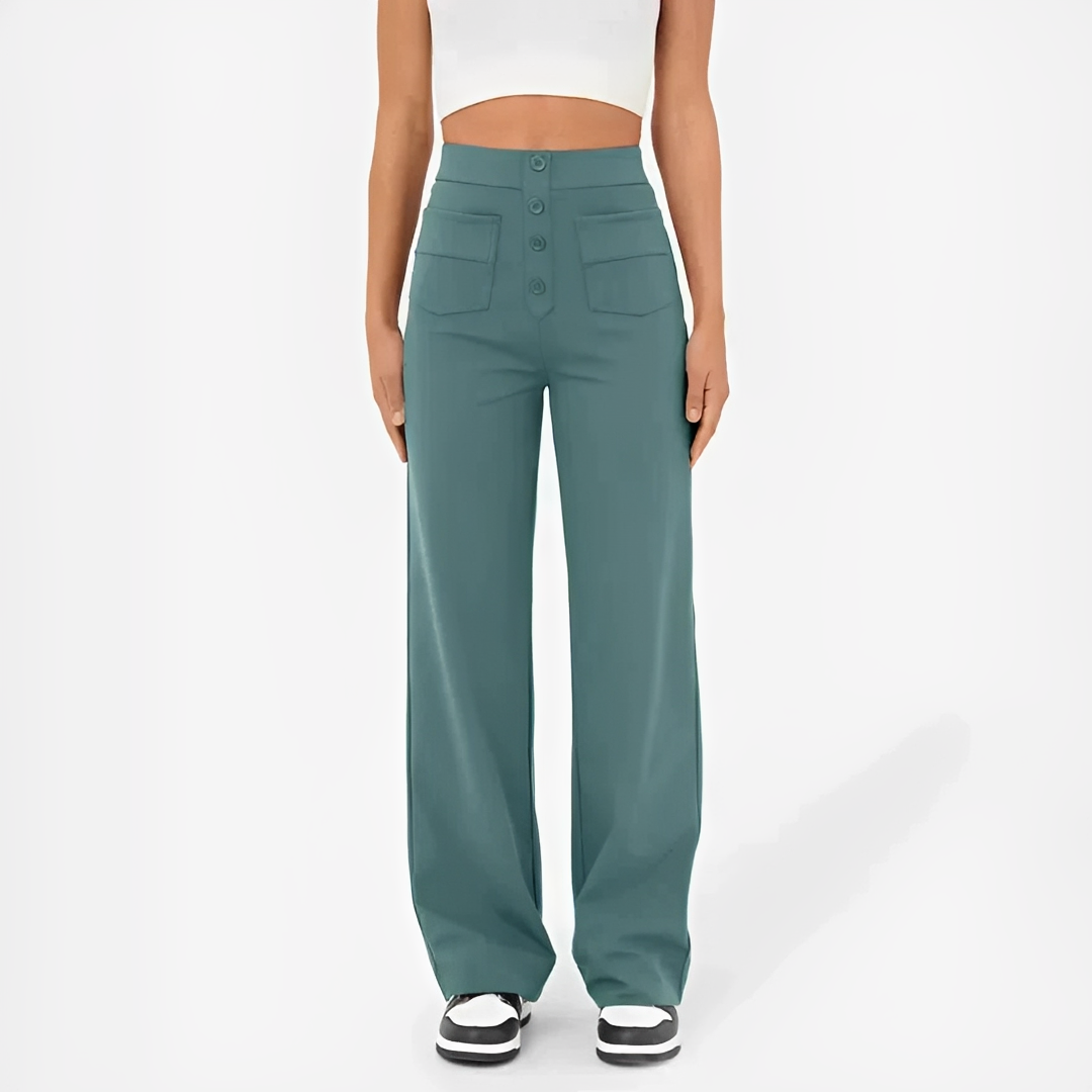 Dara - Stylowe spodnie z wysokim stanem dla kobiet