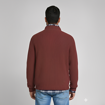 Drix - Ciepły i wygodny sweter z półzamkiem dla mężczyzn