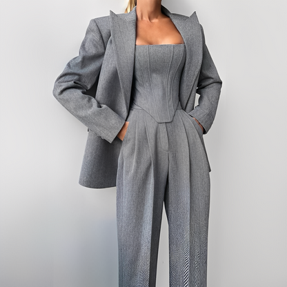 Annadine - Stylowy i komfortowy zestaw 3-częściowy dla kobiet