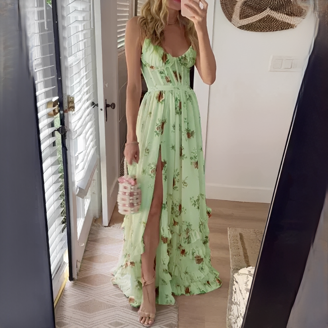 Eunise - Elegancka sukienka w kwiaty dla kobiet