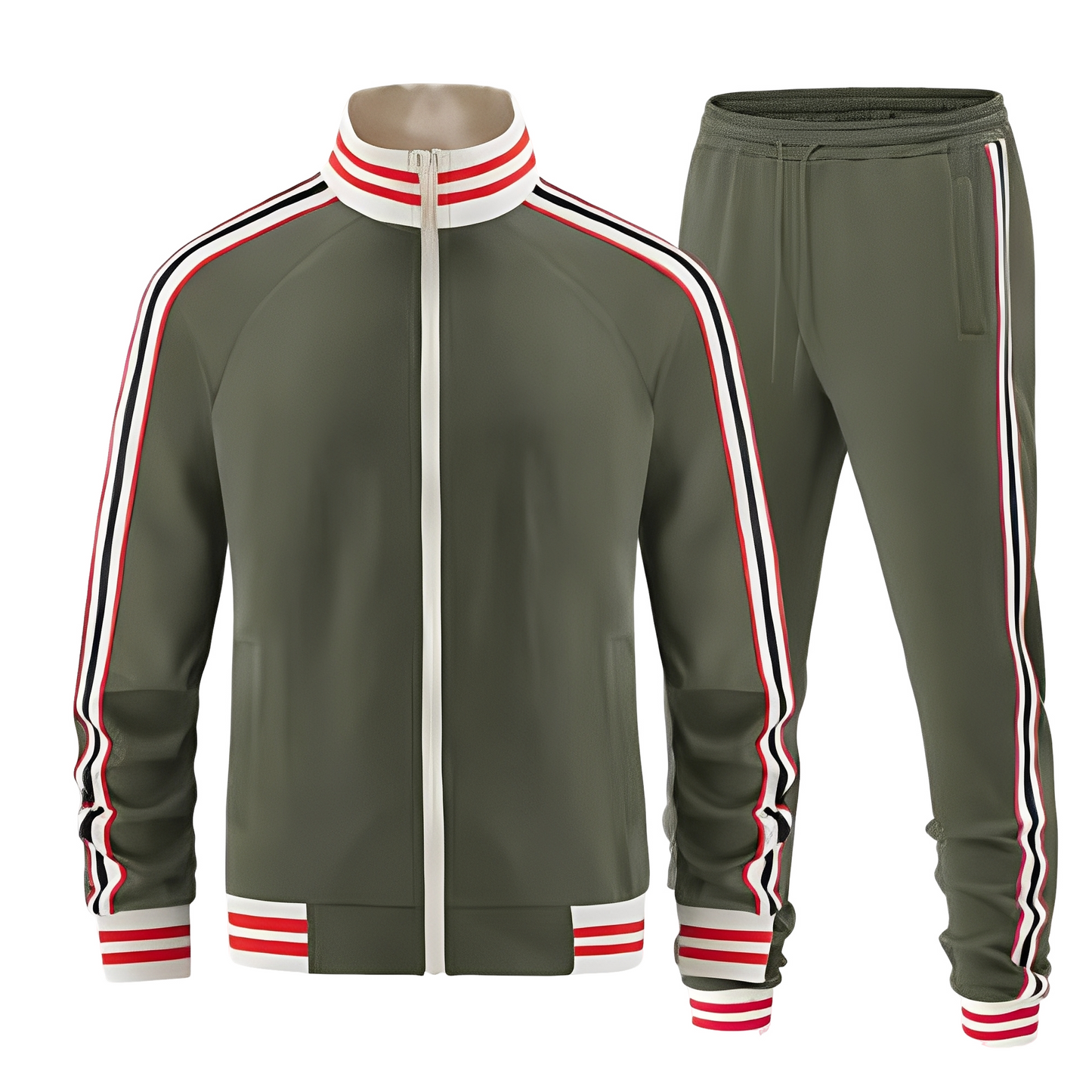 Cullen - Stylowe paskowane zestawy sportowe męskie