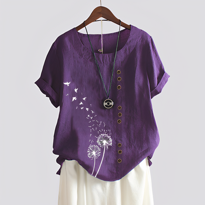 Isabelle - Wygodna koszulka z krótkimi rękawami dla kobiet