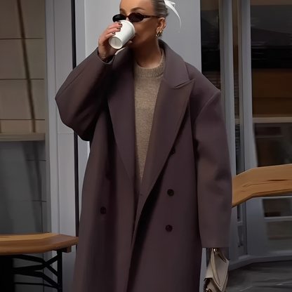 Bernarden - Komfortowy oversize płaszcz damski