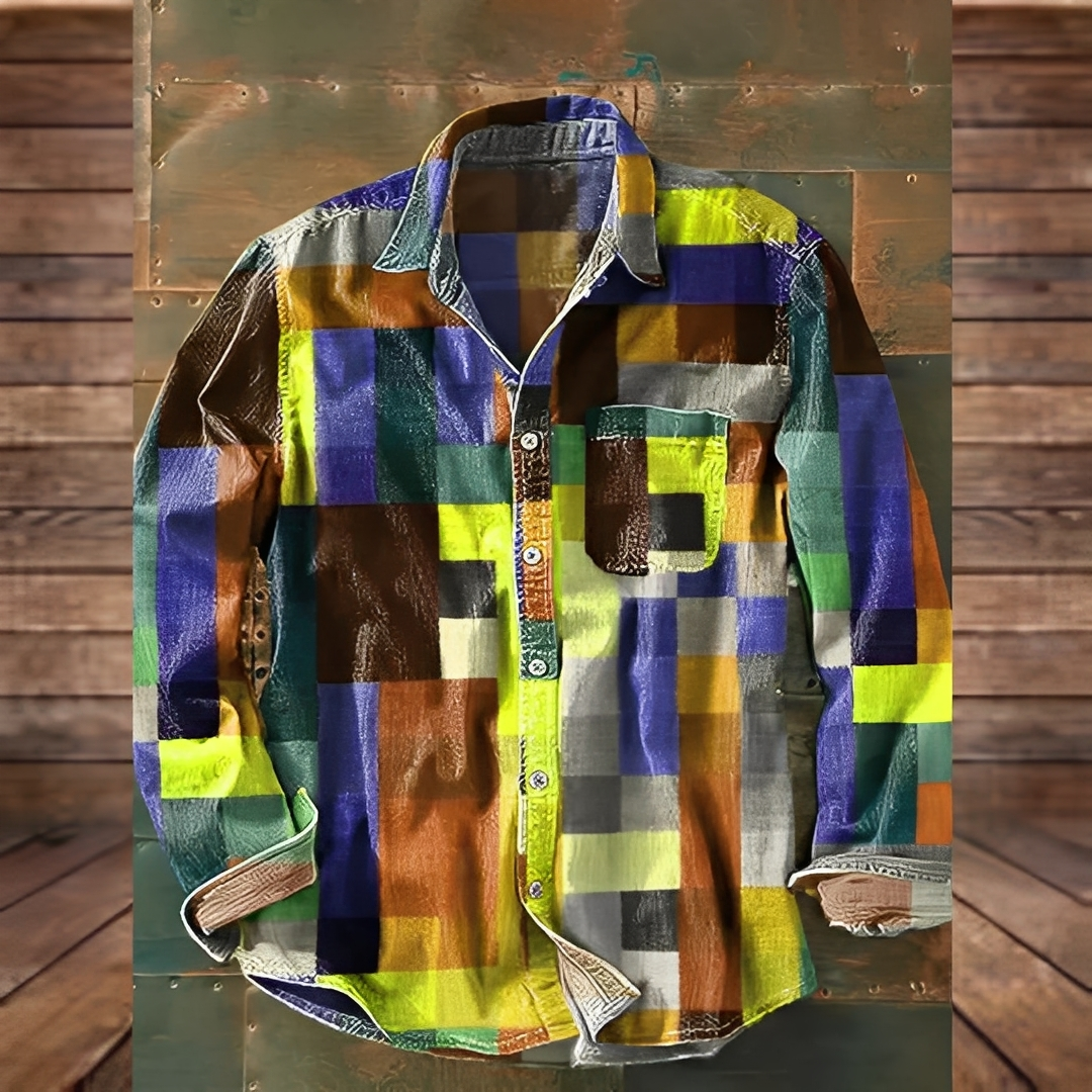 Gontran - Stylowa koszula męska z funkcjonalną kieszenią