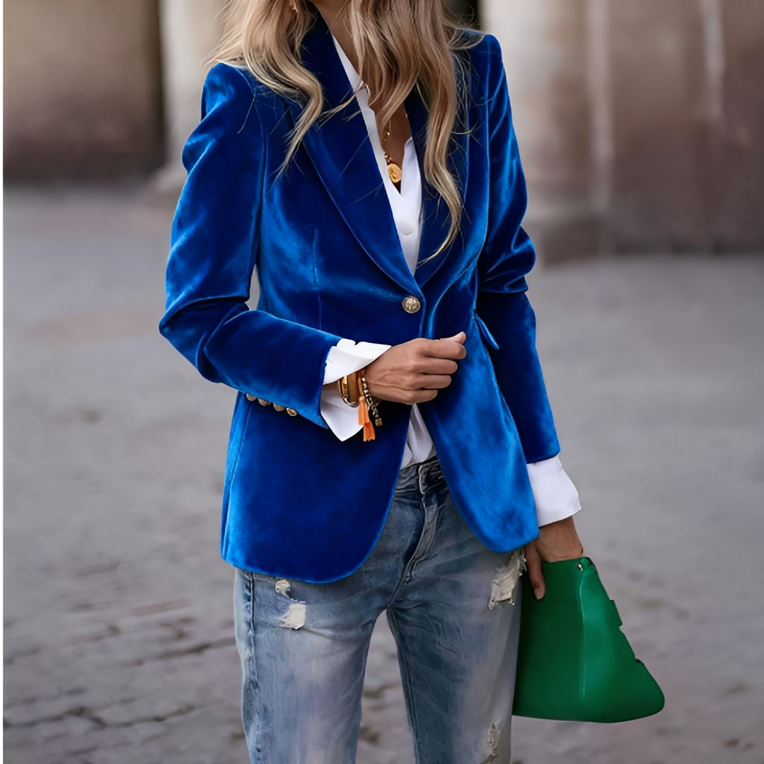 Lyliane - Klasyczna damska kurtka z guzikami