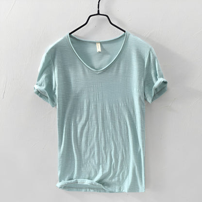 Lardo - Oddychająca koszulka męska w jednolitym kolorze