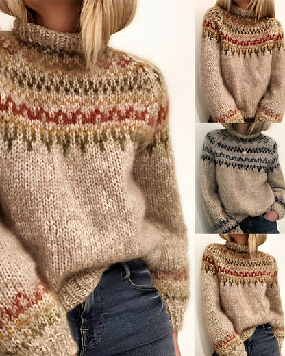 Gemma - Stylowy sweter z wysokim kołnierzem dla kobiet