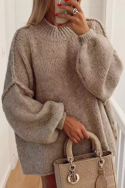 Suki - Lekki sweter z okrągłym dekoltem