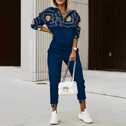 Hollie - Modny damski dres z suwakiem