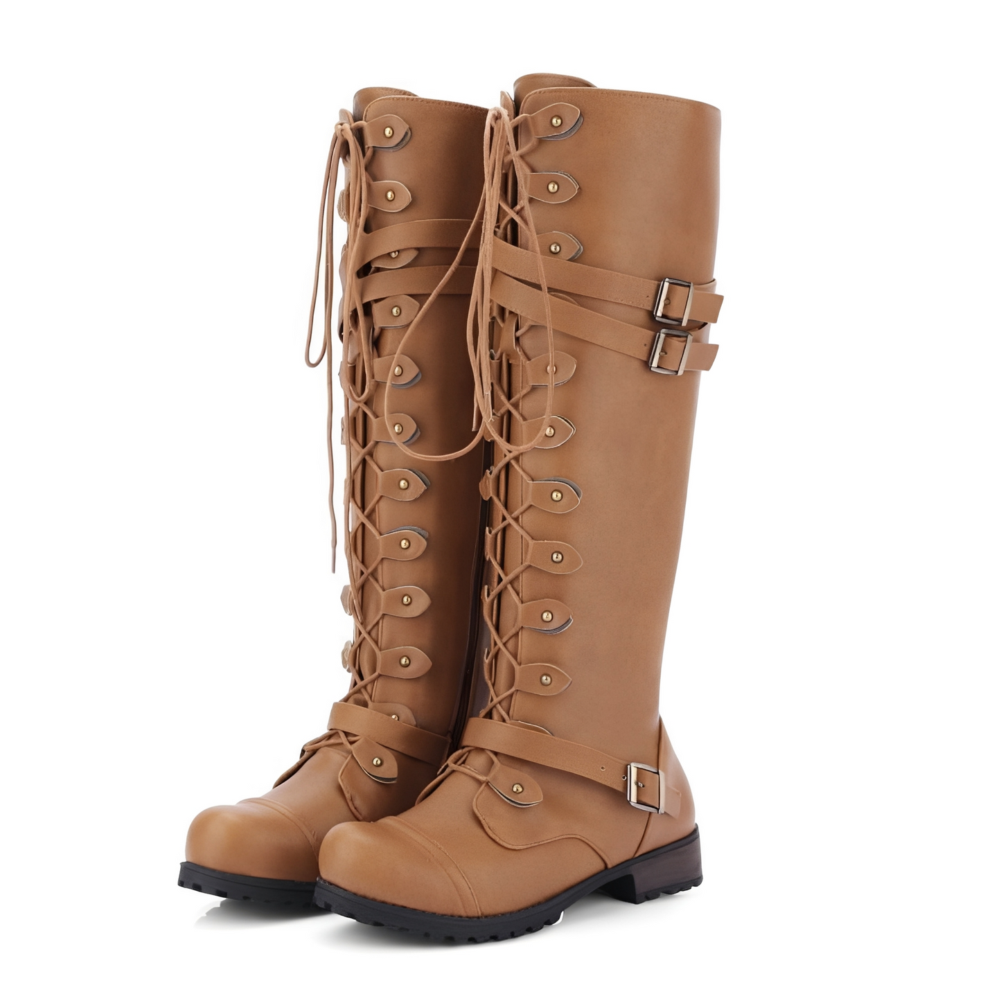 Alicia - Klasyczne damskie buty jeździeckie z zapięciem