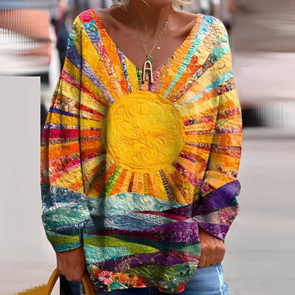 Sidonie - Kolorowa bluzka dla kobiet