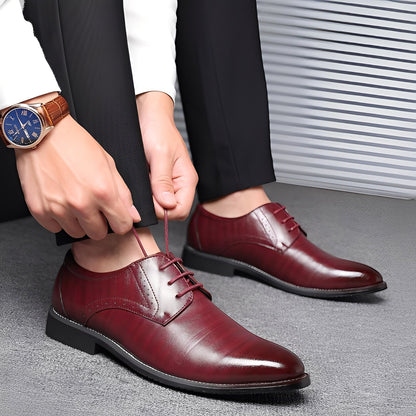 Beckham - Stylowe Sznurowane Buty Brogu dla Mężczyzn