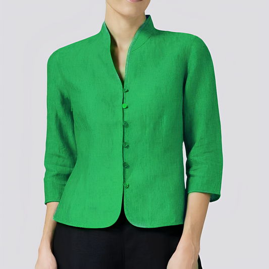 Alesha - Klasyczna bluzka z długim rękawem dla kobiet