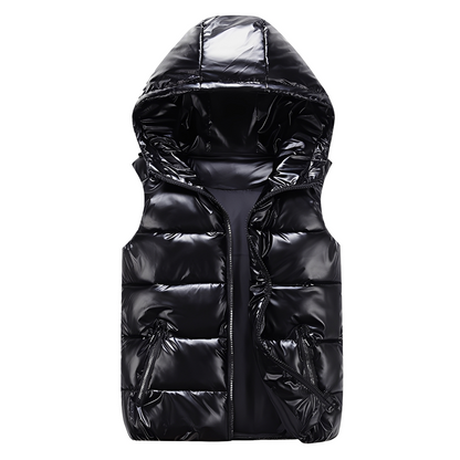 Jayde - Modna, ciepła kamizelka z kapturem dla kobiet