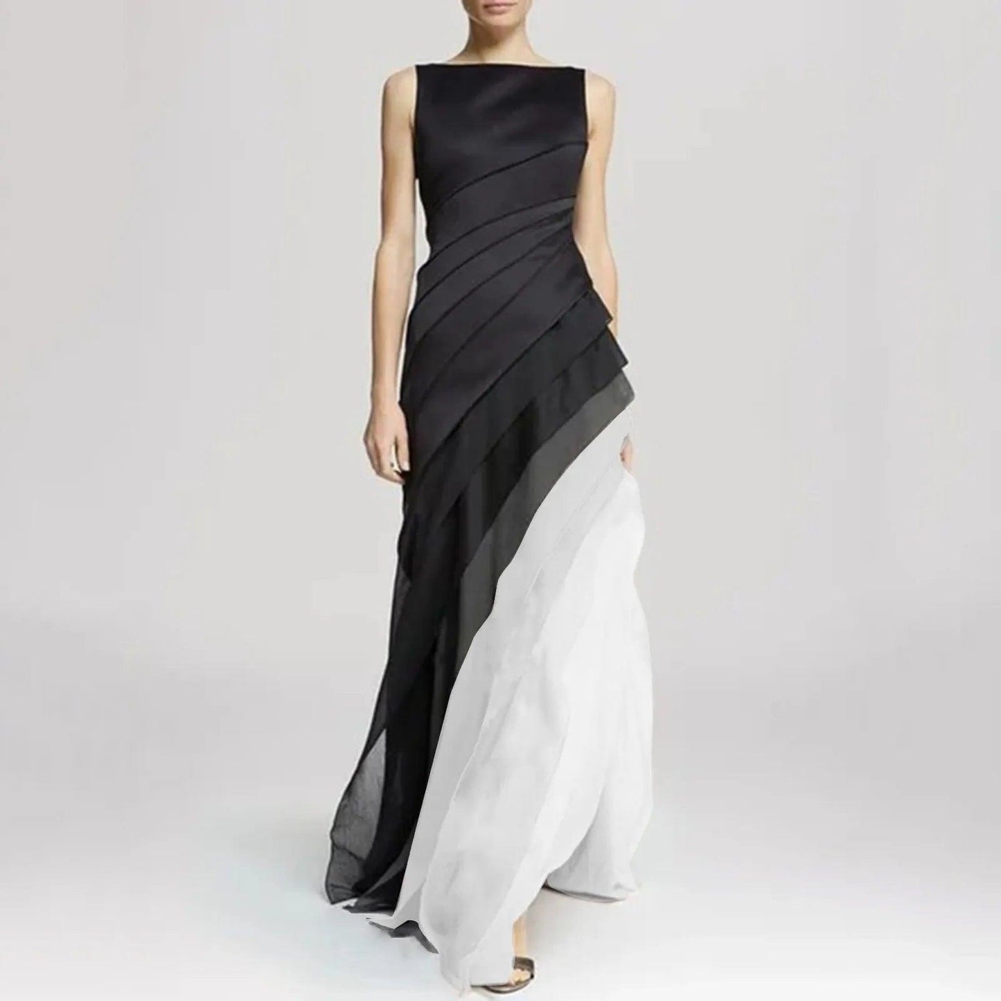 Celeste – Elegancka, wielowarstwowa suknia wieczorowa
