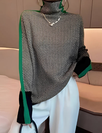 Bryony - Modny damski sweter z golfem