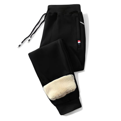 Theo - Swobodne, termiczne spodnie z prostymi nogawkami dla mężczyzn