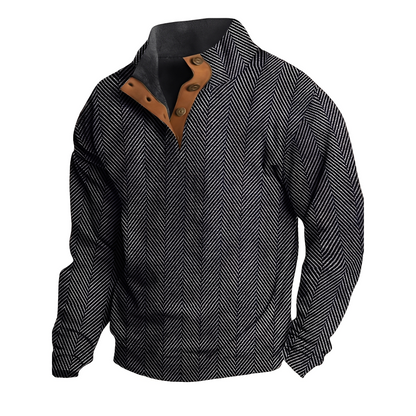 Austin - Męski sweter retro z eleganckim wzorem