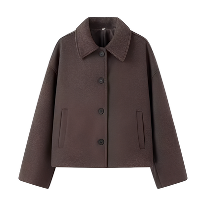 Evaline - Damska swobodna kurtka z guzikami