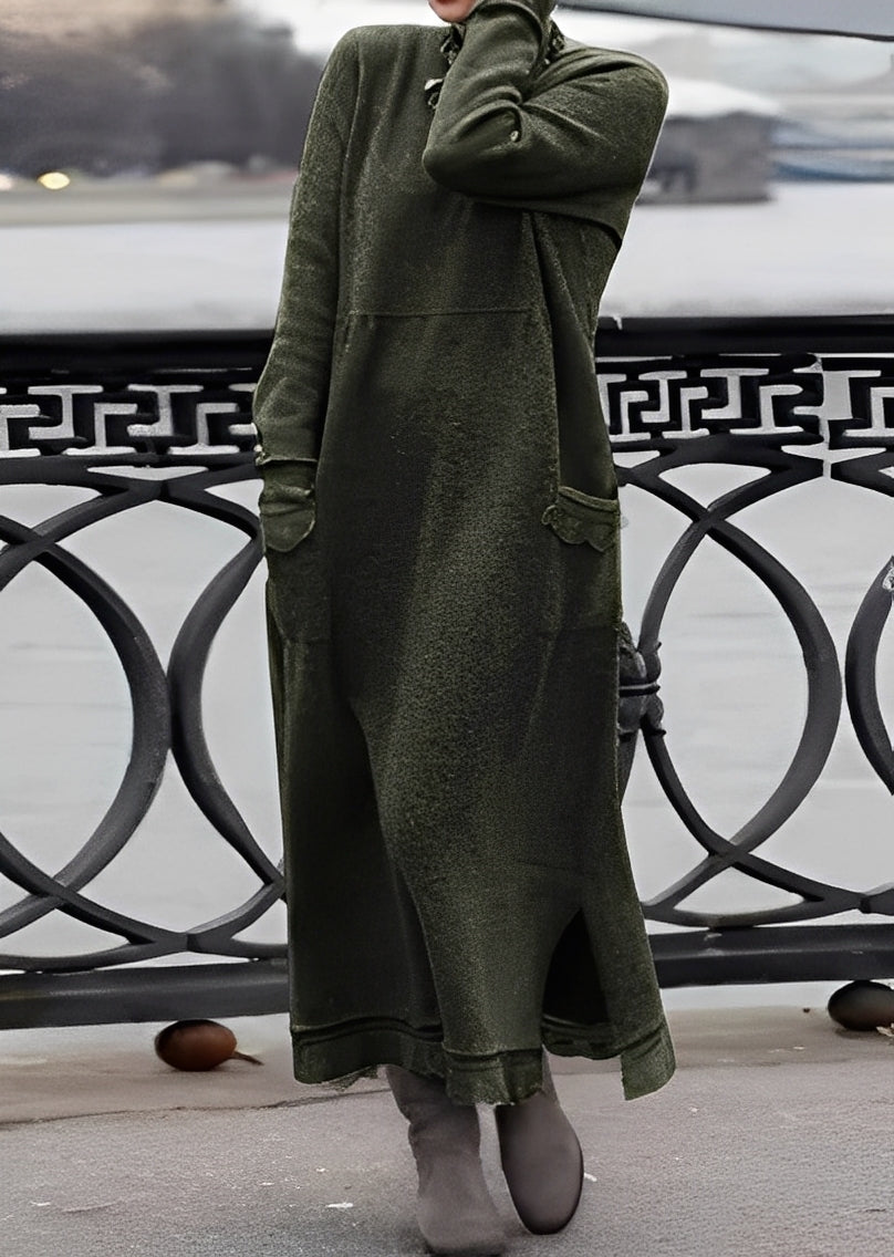 Emma - Stylowa, swobodna i ciepła sukienka damska