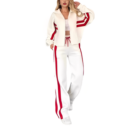 Maddie - Stylowy dwuczęściowy zestaw sportowy dla kobiet