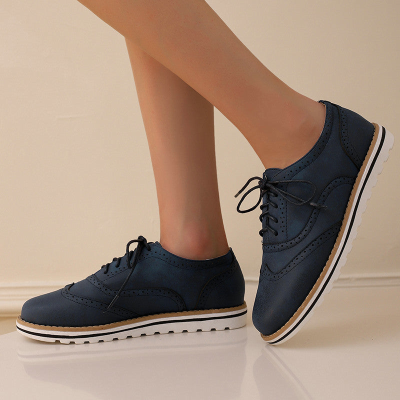 Siena - Luźne sznurowane buty dla kobiet