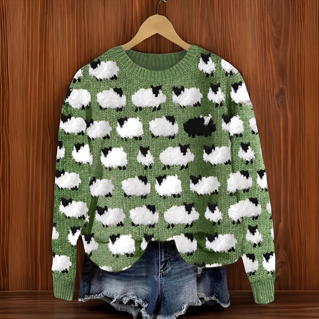 Adolphina - Wygodny zimowy sweter damski