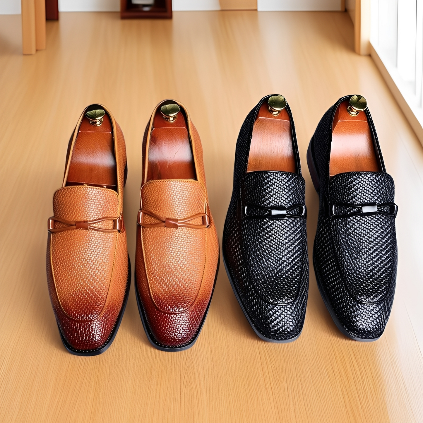 Phillip - Stylowe buty oxford-slipper dla mężczyzn do pracy