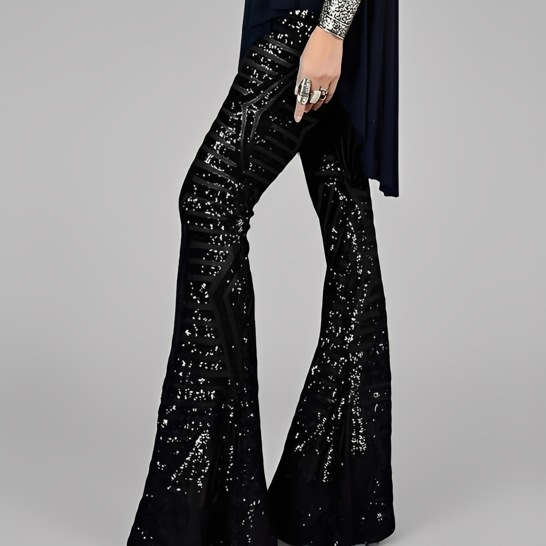 Aaralyn - Stylowe spodnie damskie z rozkloszowanym krojem