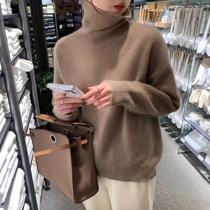 Natalia - Stylowy kaszmirowy golf damski