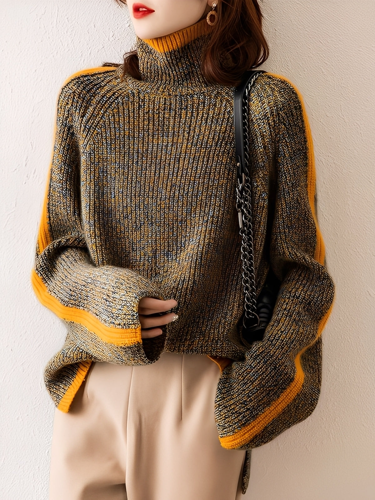 Suzanna - Nowoczesny luźny sweter dla kobiet