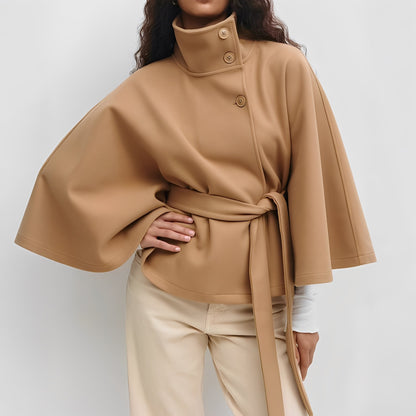 Carine - Damska marynarka kopertowa z wysokim kołnierzem