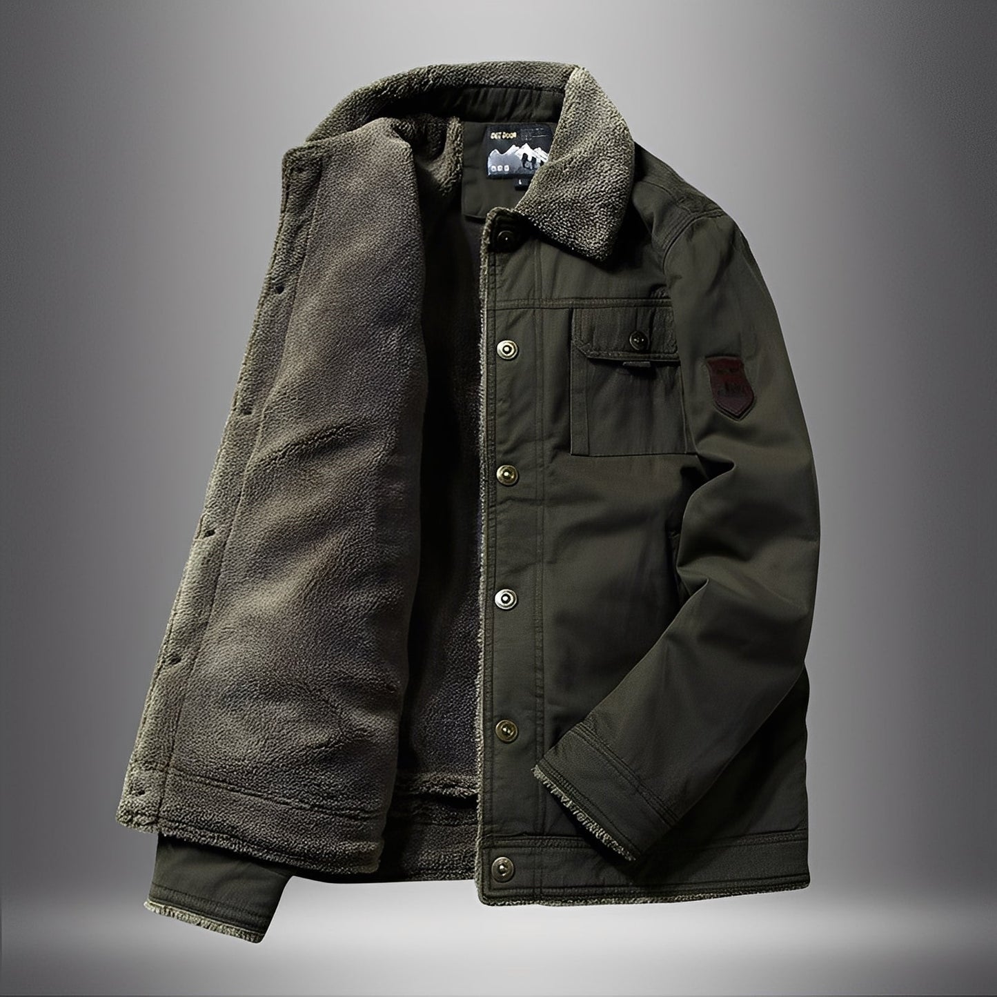 Theo - Stylowa gruba kurtka z polarową podszewką dla mężczyzn