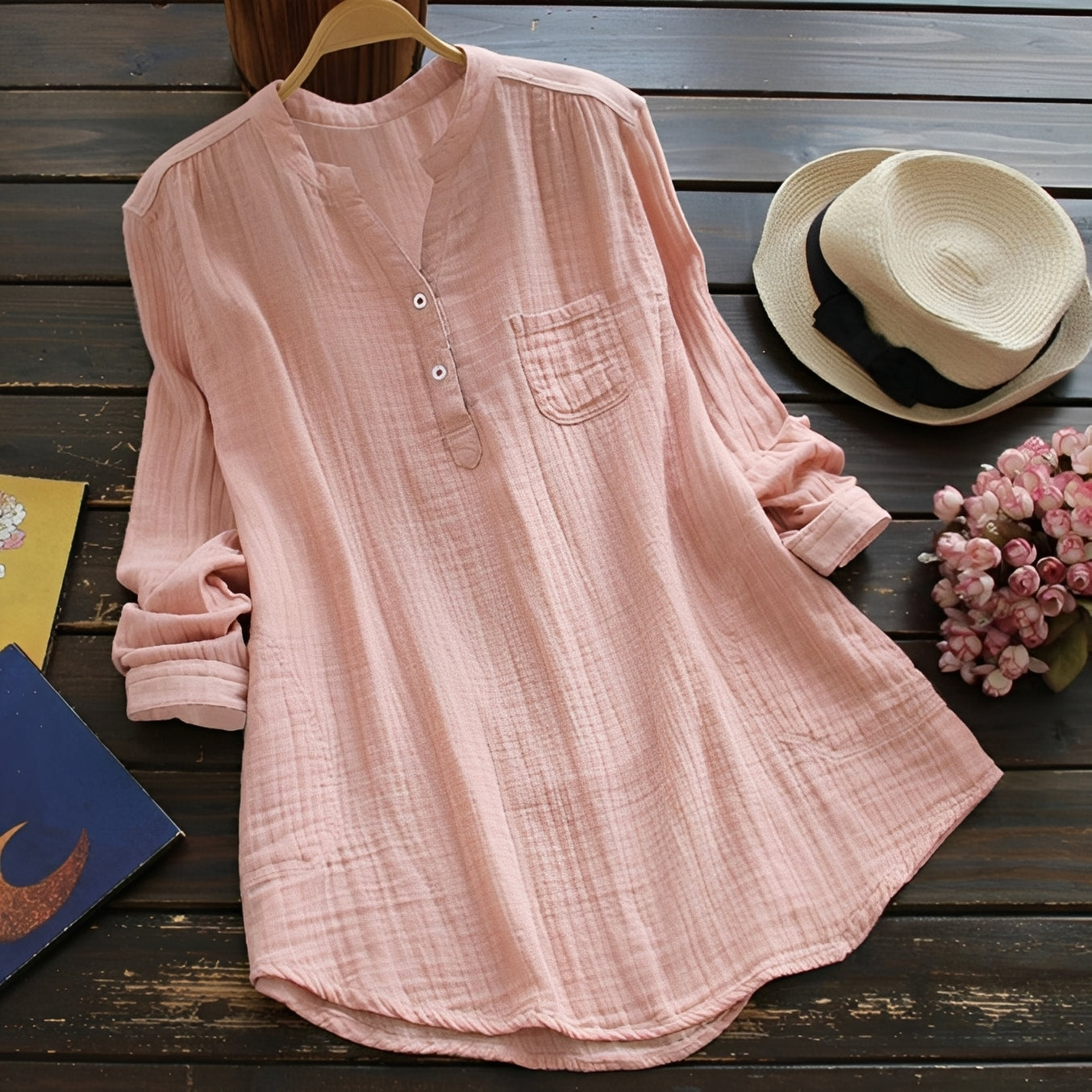 Claudia - Luźna, wygodna bluzka dla kobiet