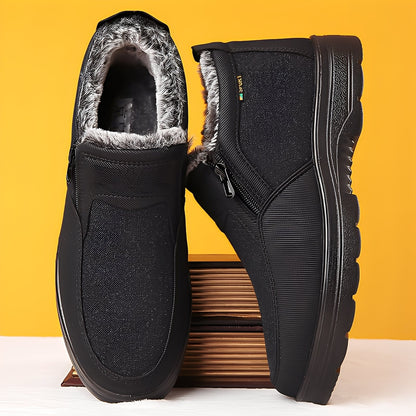 Konnor - Stylowe, zimowe buty męskie z ociepleniem polarowym