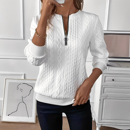 Chesley - Stylowy sweter damski z zamkiem