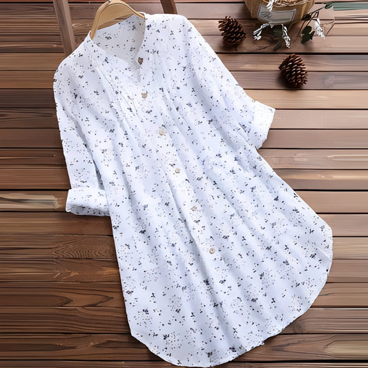 Amie - Luźna, płynąca sukienka w kwiaty dla kobiet