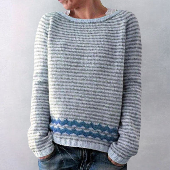 Anana - Przytulny Damski Retro-Sweter