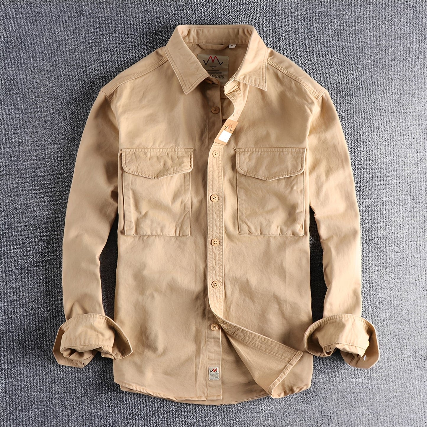 Aamiro - Męska koszula na co dzień z długim rękawem