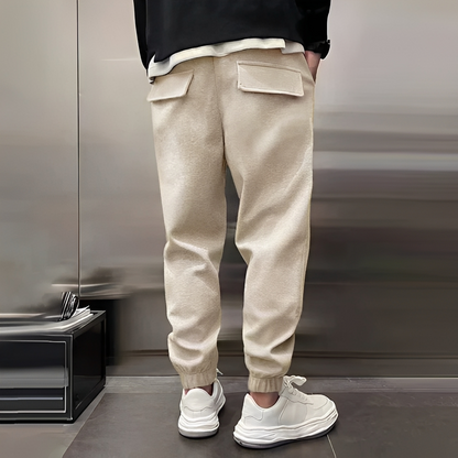 Juller - Męskie luźne spodnie casualowe