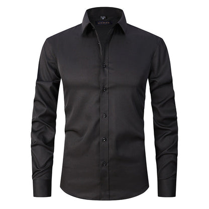 Jaren - Męska elegancka koszula stretch z długim rękawem