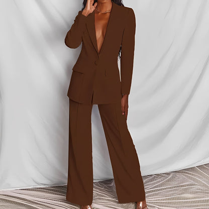 Darlyn - Zestaw z żakietem i spodniami damskimi